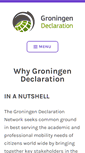 Mobile Screenshot of groningendeclaration.org